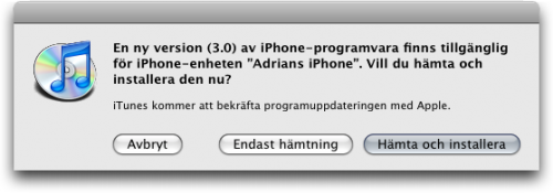 iphoneos30uppdatering